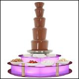 Grosse LED Display für Schokofontäne und Fingerfood Display