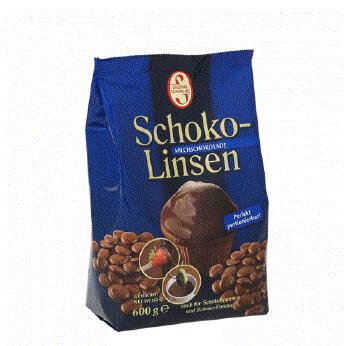 Haushaltspackung Schokoladenlinsen Weiss 1kg