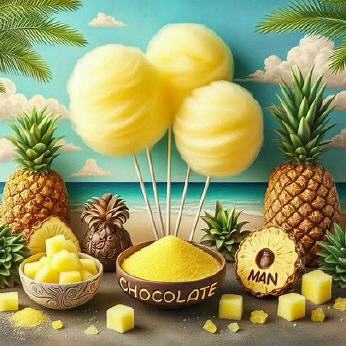 Ananas Zuckerwatte Zucker